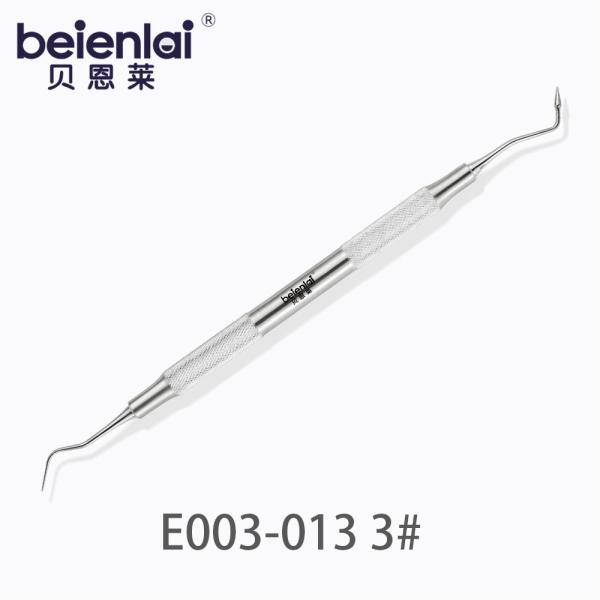Benlai Dental Composite Plugger E003-013 SXS 3#, Double End φ6.5 Solid Round Handle